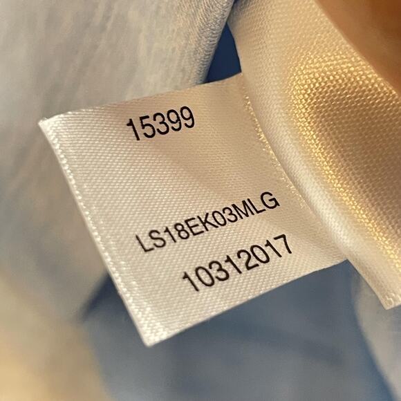 Peter Millar Polo Shirt Womens Small Blue White Sleeveless Golf UPF 50 Half Zip - Picture 9 of 12